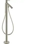 hansgrohe Wannen-Einhebelmischer Axor Starck A 156mm, boden, m Pin-Griff, brush. ni.