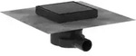 hansgrohe Punktablauf RainDrain Point Komplettset, 150x150mm, mattschwarz