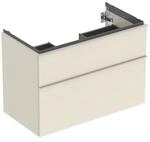 Geberit Waschtischunterschrank iCon 88,8x61,5x47,6cm, 2 L, sa hgl/Gr. sa ma