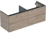 Geberit Waschtischunterschrank One 133,2x50,4x47cm, 4 L, N hick./Mela Holz
