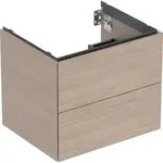 Geberit Waschtischunterschrank One 59,2x50,4x47cm, Eiche/Mela Holz, 2 Laden