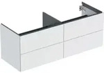 Geberit Waschtischunterschrank One 133,2x50,4x47cm, 4 Laden, w/lack. matt