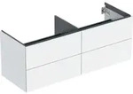 Geberit Waschtischunterschrank One 133,2x50,4x47cm, 4 L, w/lack. hochgl.