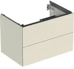 Geberit Waschtischunterschrank One 74x50,4x47cm, sand-grau/l hg, 2 Laden