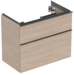 Geberit Waschtischunterschrank iCon 74x61,5x41,6cm, 2 L, Eiche/Gr. la. ma (502308JH1)
