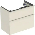 Geberit Waschtischunterschrank iCon 74x61,5x41,6cm, 2 L, sa hgl/Gr. sa ma