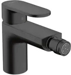 hansgrohe Bidet-Einhebelmischer Vernis Blend m Zugstangen-Ablaufgarnitur, mattschwarz