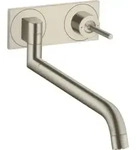 hansgrohe Sp&uuml;ltisch-Wandeinhebelmischer Axor Uno UP, brushed nickel