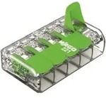WAGO Verbindungsklemme 221-425 m. Hebel max. 4qmm 5-Leiter transparent
