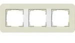 Gira Abdeckrahmen 3fach Sand/Reinwei&szlig; 0213417