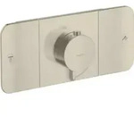 hansgrohe Fertigmontageset Axor One UP-Thermostat., 2 Verbr., brushed nickel