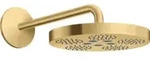 hansgrohe Kopfbrause Axor One mit Brausearm, 1jet, brushed gold optic