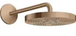 hansgrohe Kopfbrause Axor One mit Brausearm, 1jet, brushed red gold