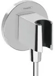 hansgrohe Wandanschluss Fixfit S rund, mit Brausehalter, chrom