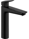 hansgrohe Einhebel-Waschtischarmatur Logis KS-Zugst.-Abl., o CSt, A 166mm, matt-sw