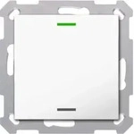 MDT Taster Light 55 1-fach RGBW Reinwei&szlig; gl&auml;nzend neutral BE-TAL5501.01