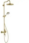hansgrohe Showerpipe Axor Montreux m TH, Kopfbrause, 240mm, 1j, brush. gol opt