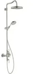 hansgrohe Showerpipe Axor Montreux m TH, Kopfbrause, 240mm, 1j, Edelstahl-Optik