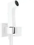 hansgrohe Handbrause Bidette 1jet, eckig, mattwei&szlig;
