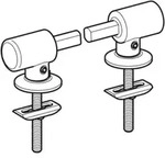 Geberit Scharniere Absenkautomatik, verchromt, f&uuml;r WC-Sitz