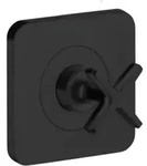 hansgrohe Fertigset Axor Citterio E UP-Absperrventil 120x120mm, mattschwarz