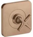 hansgrohe Fertigset Axor Citterio E UP-Absperrvtl. 120x120mm, brush. r gold