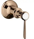 hansgrohe Fertigmontageset Axor Montreux UP-Absperrvtl., m Hebel, pol. red gold