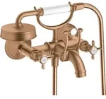 hansgrohe Zwei-Griff-Sp&uuml;ltischarmatur Axor Montreux AP, Ausl. 224mm, m Kreuzgr.,
