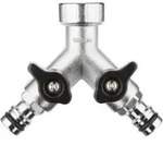 GEKA plus-Zweiwegeventil Stecksystem IG G 3/4" MS Cr EAN