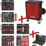 KS Tools Werkstattwagen ECOline mit 7 Schubladen und 598 Premium-Werkzeugen,