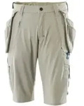 Mascot Shorts mit abnehmbaren H&auml;ngetaschen Handwerkershorts Gr&ouml;&szlig;e C43, hellkhaki