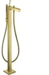 hansgrohe Wannen-Einhebelmischer Axor Citterio A 200mm, boden, m Pin-Griff, brush. br