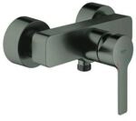 Grohe Brause-Einhebelmischer Lineare hard graphite geb&uuml;rstet, Wandmontage (33865AL1)