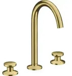 hansgrohe 3-Loch-Waschtischarmatur Sel. 170 Axor One A 140mm, m Push-Open-Ablaufg.,