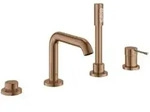 Grohe 4-Loch-Einhand-Wannenkombination Essence warm sunset geb&uuml;rstet