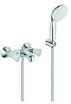 Grohe Wannen-Zweigriff-Armatur Costa 1/2", m BrG, autom. Umst., Wd-mont., ch