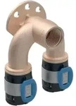 Geberit Doppelanschlusswinkel FlowFit d= 25mmxRp 1/2x25mm, 52mm, 90Grad