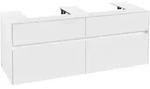 V&B Waschtischunterschrank Collaro 140x54,8x50cm, f 2 WT, white matt