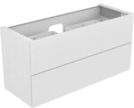 Keuco Waschtischunterschrank Edition 11 140x70x53,5cm, Lac s-matt, Gl. we sat.
