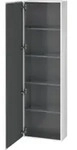 Duravit Hochschrank L-Cube 50x24,3x176cm, T&uuml;r rechts, Eiche schwarz