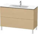 Duravit Waschtischunterschrank L-Cube 122x48,1cm, Ei natur, 2 Ausz&uuml;ge, stehend