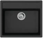 hansgrohe Einbausp&uuml;le S52 S520-F510 550x490mm, 1 Hauptbecken, graphitschwarz