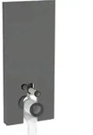 Geberit Stand-WC-Modul Monolith Plus BH 114cm, Fr. Gl. la., S. Alu SW-chrom