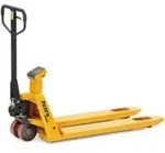 fetra Gabelhubwagen mit Waage 2122 - Tragkraft 2000kg Polyurethan-Reifen