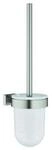 Grohe WC-B&uuml;rstengarnitur Essentials Cube Wandmont., verd. Befestigung, supersteel