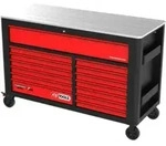 KS Tools PERFORMANCEplus P45 SCHWARZ/ROT Werkstattwagen mit 14 Schubladen