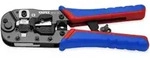 KNIPEX 97 51 13 SB Crimpzange f&uuml;r RJ45-Westernstecker mit Mehrkomponenten-H&uuml;llen