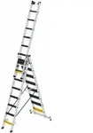MUNK Stufen-Mehrzweckleiter 3-teilig mit nivello&reg;-Traverse und clip-step R13...