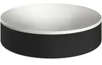 hansgrohe Aufsatzwaschtisch Axor Suite 400mm, schwarz matt, Aufsatzbecken, wei&szlig;