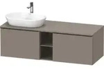Duravit Waschtischunterschrank D-Neo 140x55cm, 2 A, 1 Pl, B L, sw/Bas ma